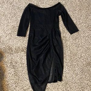 Sheer sparkle dress.